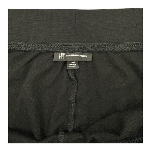 INC International Concepts Skinny Mid Rise Black Ponte Pants - 26W - Picture 8 of 12